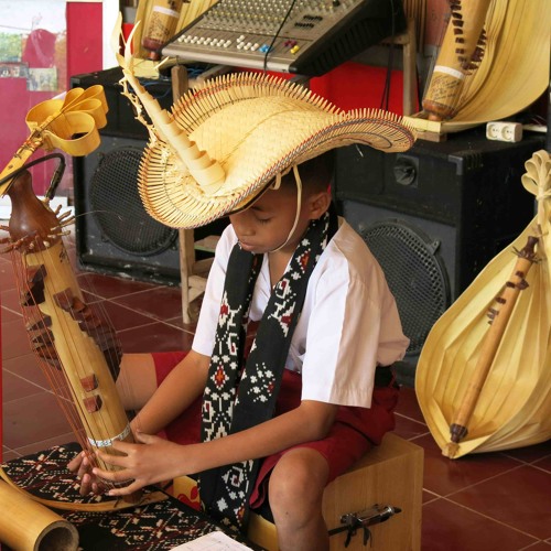 Sasando instrument top