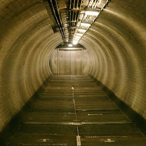 Under the tunnel. The thames tunnel was a tunnel built under the river. tunnel under park.