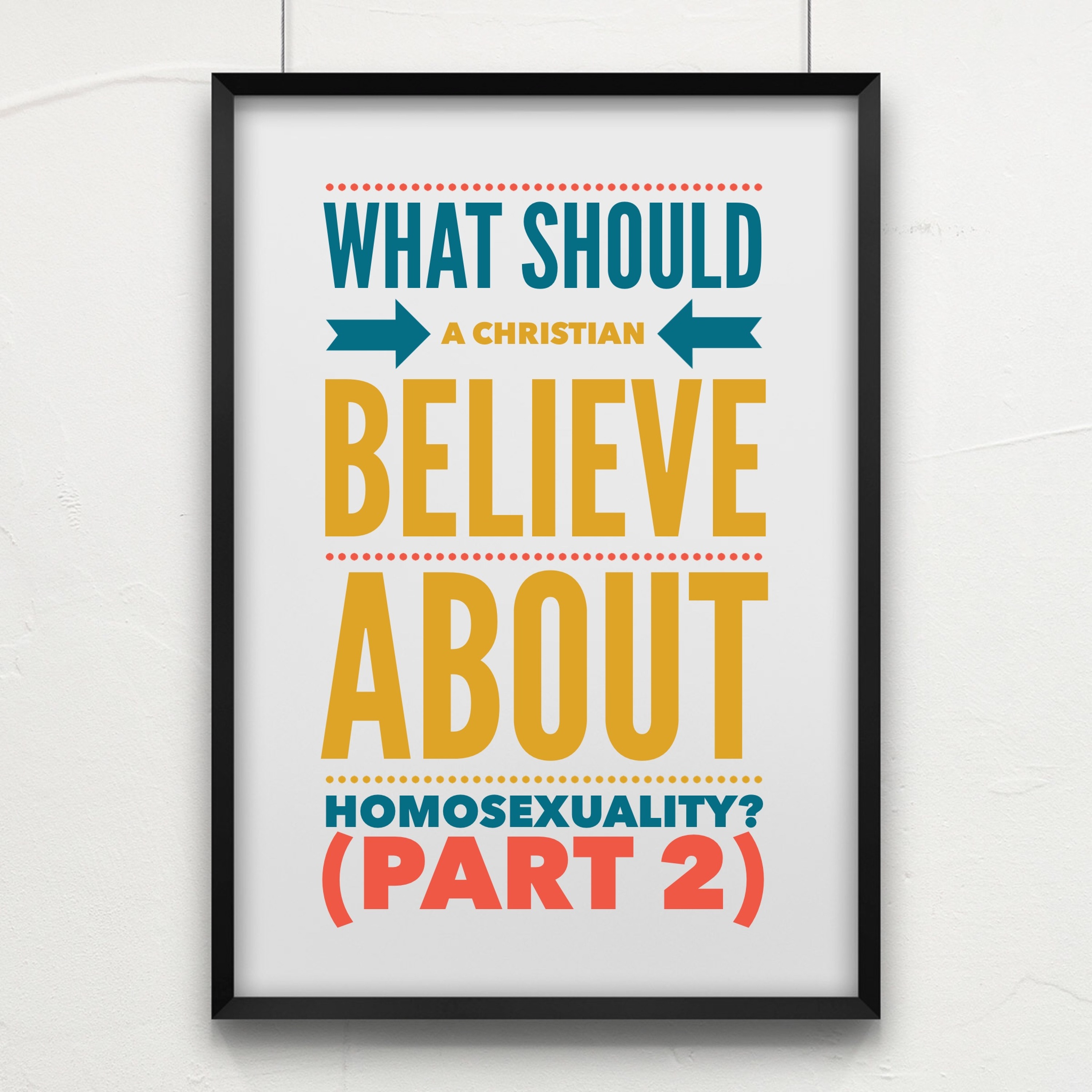 Episode 8: "What should a Christian believe about homosexuality?" (Part 2) episode artwork