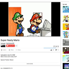 mario whispering nasty stuff to peach