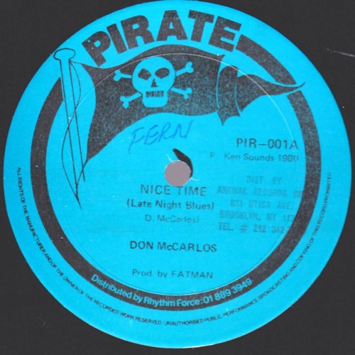 Don Carlos "Late Night Blues"/"Get Up" (Pirate) 12 Mix