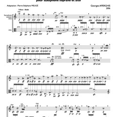Georges Aperghis, Rasch for soprano sax and viola