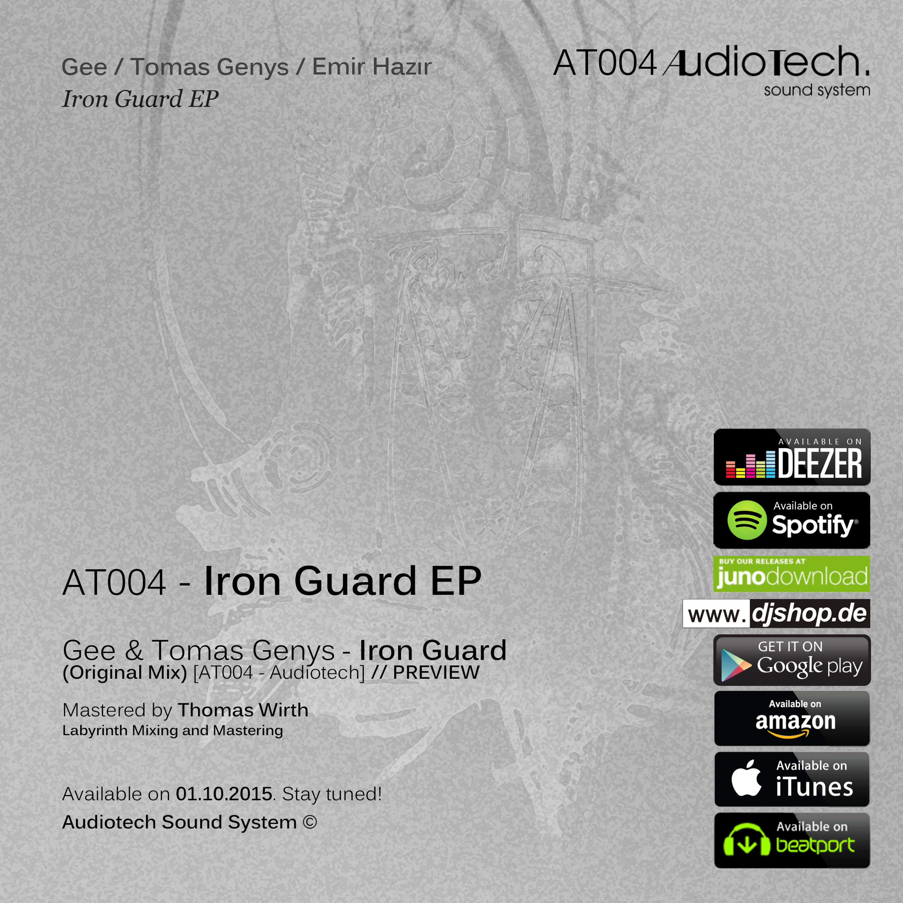 Gee & Tomas Genys - Iron Guard (Original Mix) [AT004 - Audiotech]