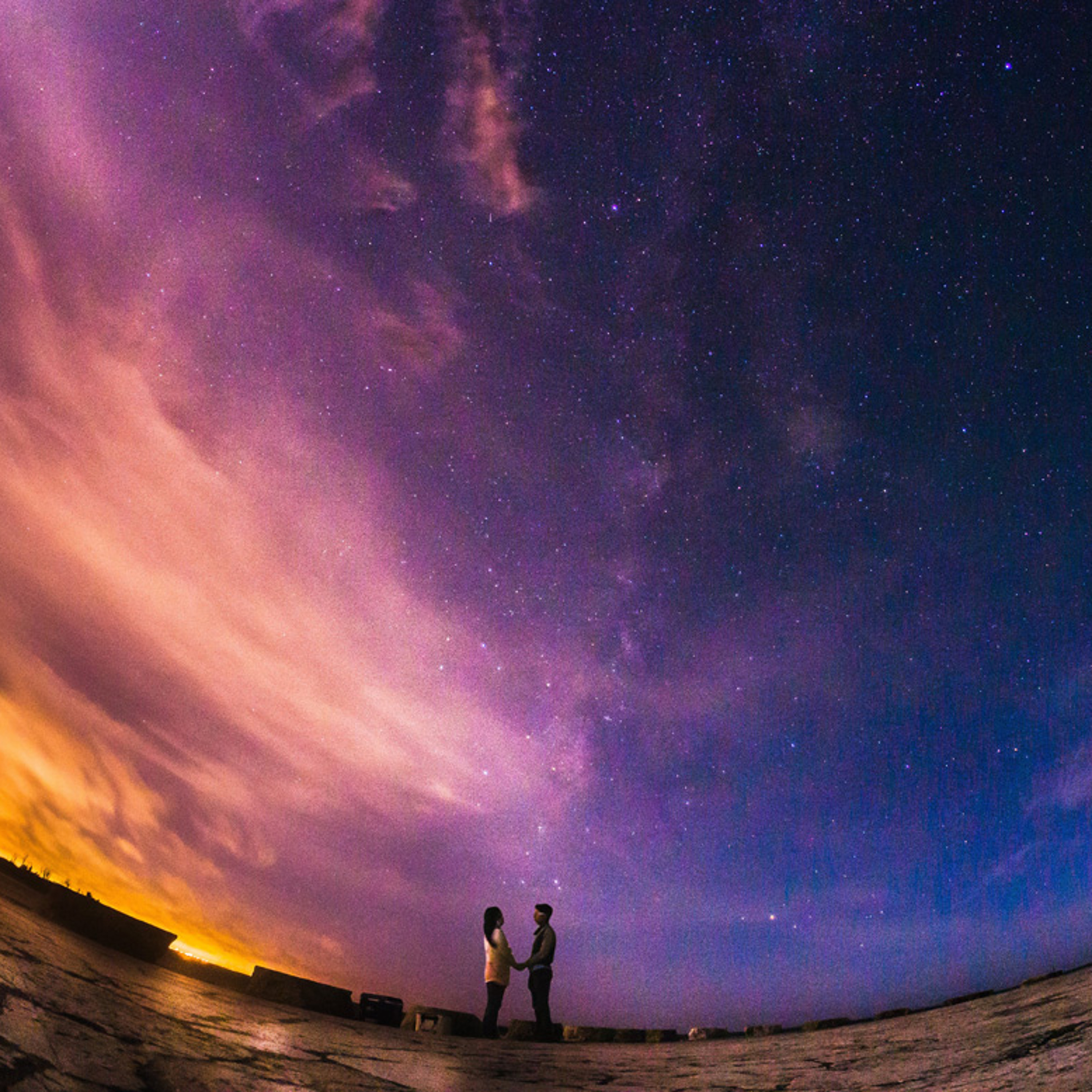 真夏の夜空