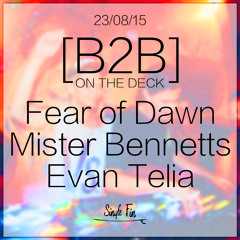 B2B @ Single Fin, Bali 23.08.15 - Fear Of Dawn + Mister Bennetts + Evan Telia