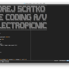 Andrej Ščatko live coding session @electropicnic