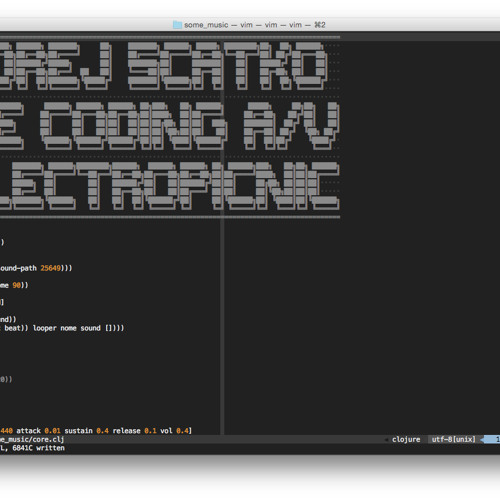 Andrej Ščatko live coding session @electropicnic