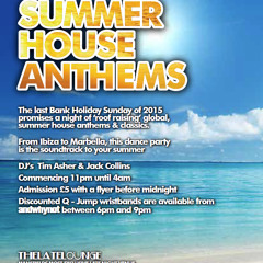 Summer Anthems 2015 The Late Lounge DJ Tim Asher