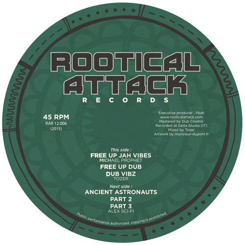 Free up Jah vibes / Free up dub / Dub vibz - MICHAEL PROPHET - TOZER [RAR12.006]