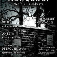 dj set acthung party neofolk industrial martial synth ebm coldwave mix at Shelter milano