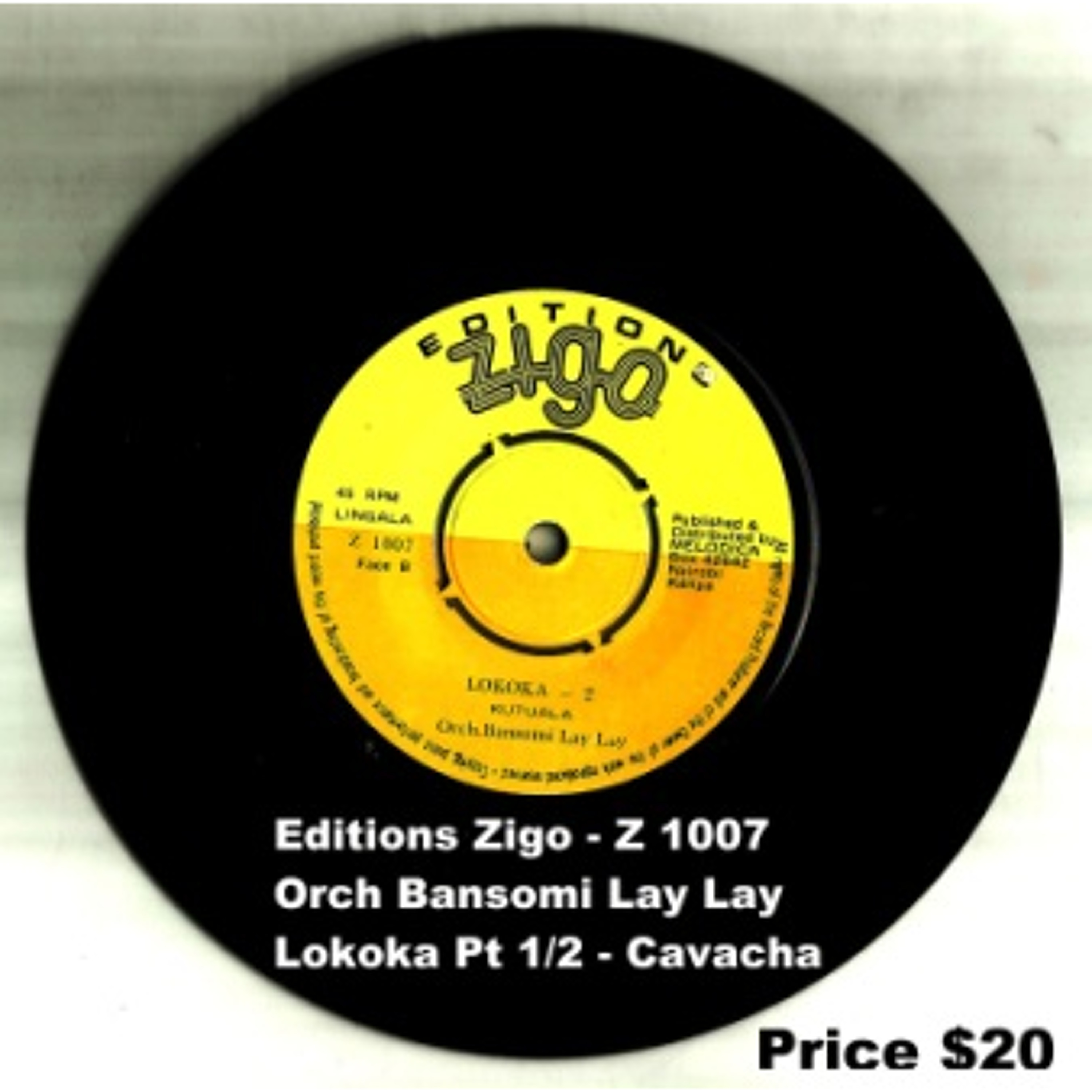 Z 1007 - LOKOKA PT 1 - BASOMI LAY LAY - 7 INCH VINYL RECORD - MELODICA MUSIC STORES episode artwork