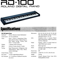The Alpha Null Null One Chord, Human Arp, on a RD - 100