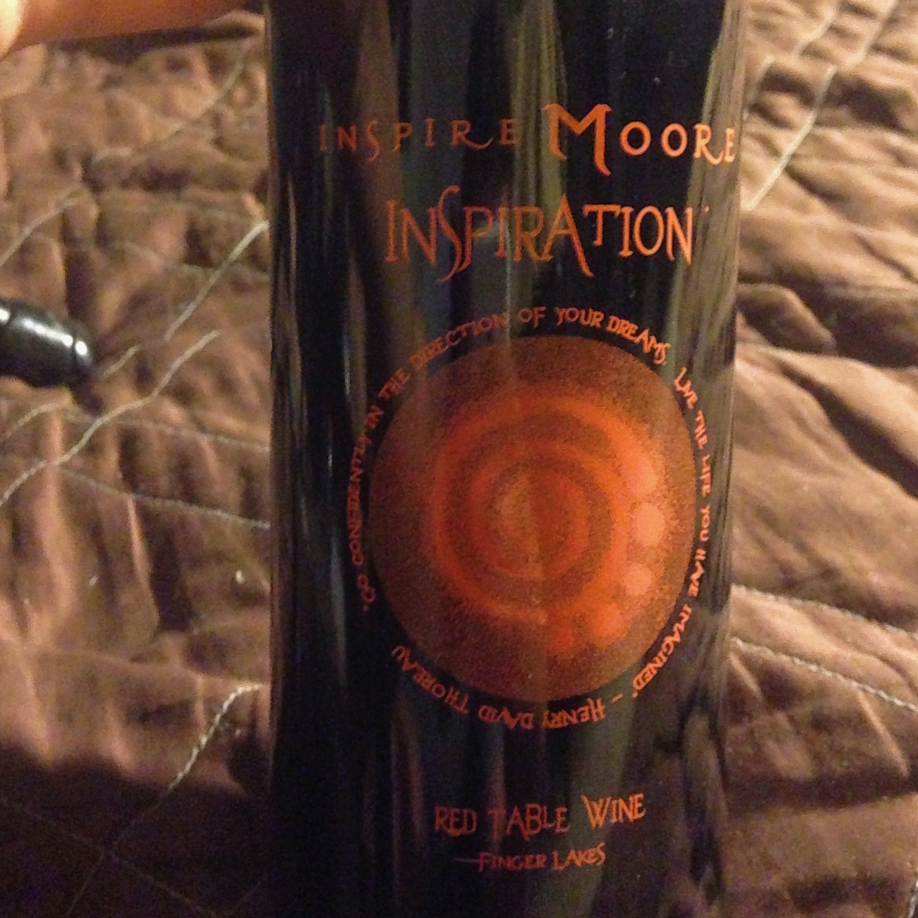 8. Inspire Moore Red Table Wine & "The Jacket" episode artwork