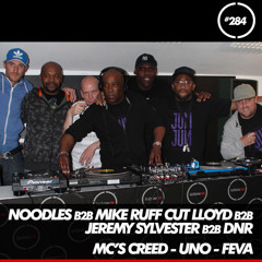 Noodles b2b Mike “Ruff Cut” Lloyd b2b Jeremy Sylvester b2b Dan DnR – GetDarkerTV 284