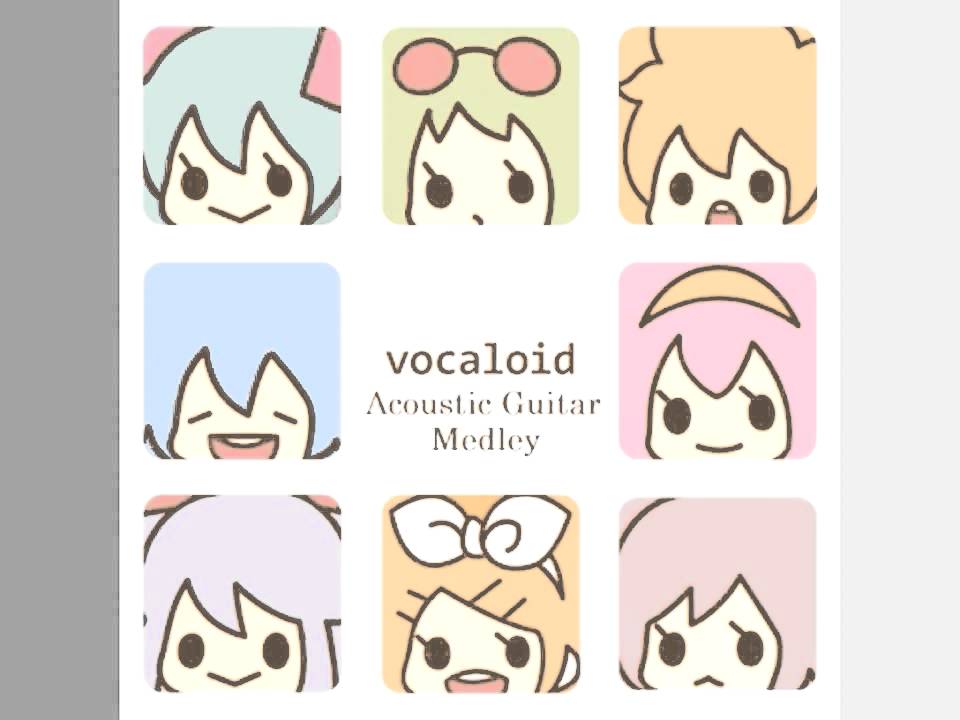 Vocaloid Medley1 Arranged On Acoustic Guitar By Osamuraisan [Working BGM]