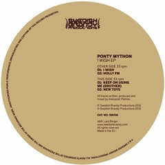 PONTY MYTHON - I WISH EP -  NEW 12" VINYL OUT 28.09!
