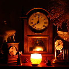 Radio | Seen by candle light.