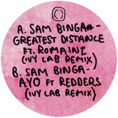 Sam Binga - AYO Ft. Redders (Ivy Lab Remix) [CRITLP08LTD]