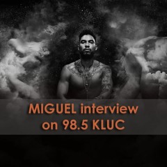 Miguel visits 98.5 KLUC w/ DJ CO1