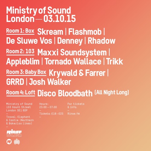 Rinse FM Podcast - Artwork w/ Jackmaster + Spencer - 13th September 2015