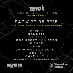 Ant TC1 & MC Visionobi - Dispatch Recordings, Dimensions Festival (Mungo's HiFi Arena) - 29.08.2015