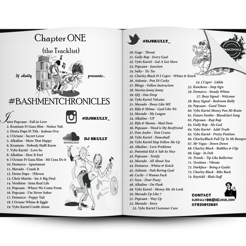 #BASHMENTCHRONICLES Chapter1 (The TrackList)By @DJSKULLY_