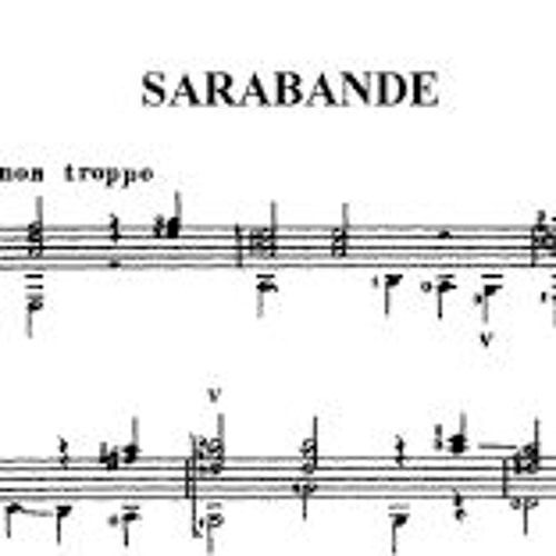 Stream Sarabande Handel On Guitar by Anna RedHot | Listen online for free  on SoundCloud