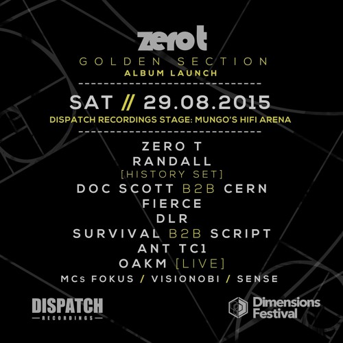 Randall & Sense [History Set] - Dispatch Recs, Dimensions Festival (Mungo's HiFi Arena) - 29.08.2015