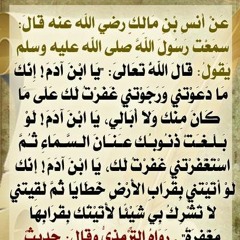 الحديث الثاني و الاربعون - عَفوُ اللهِ تعالى