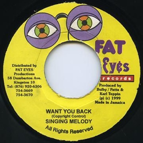 SINGING MELODY - Want You Back Dubplate