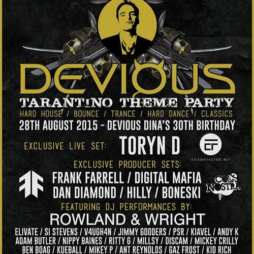 Brendan curry B2B with Alex Matthews at Devious @ Tunnel Club, Birmingham(28-08-15)