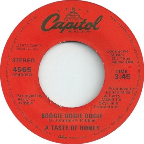 FREE DWNLD : A Taste Of Honey - Boogie Oogie Oogie (Melodymann remix)