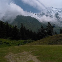 First View of the Mont Blanc Massif