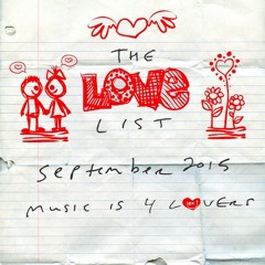 The Love List -- Top 20 Tracks September 2015 [MI4L.com]