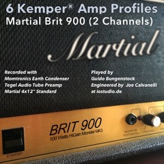 Kemper Amp Profiles of the Martial Brit 900