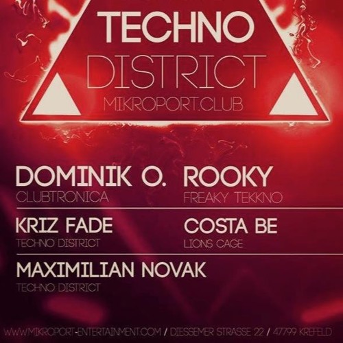Costa Be @Techno District, Mikroport Krefeld 02.10.2015