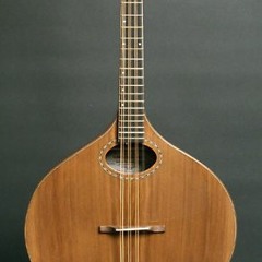 Cedar flat-top bouzouki, paduak body