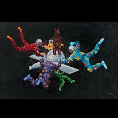 Adou Elenga, « Ata Ndele », 1974 | Ata Ndele Mokili Ekobaluka, par Monsengo Shula, 2014 (détail)
