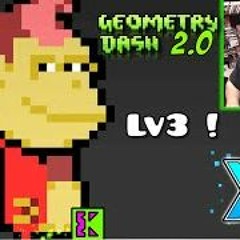 DashieGames-Geometry Dash-Donkey Kong Level Freestyle