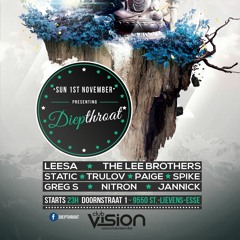 SUN 1 NOV DIEPTHROAT @ CLUB VISION