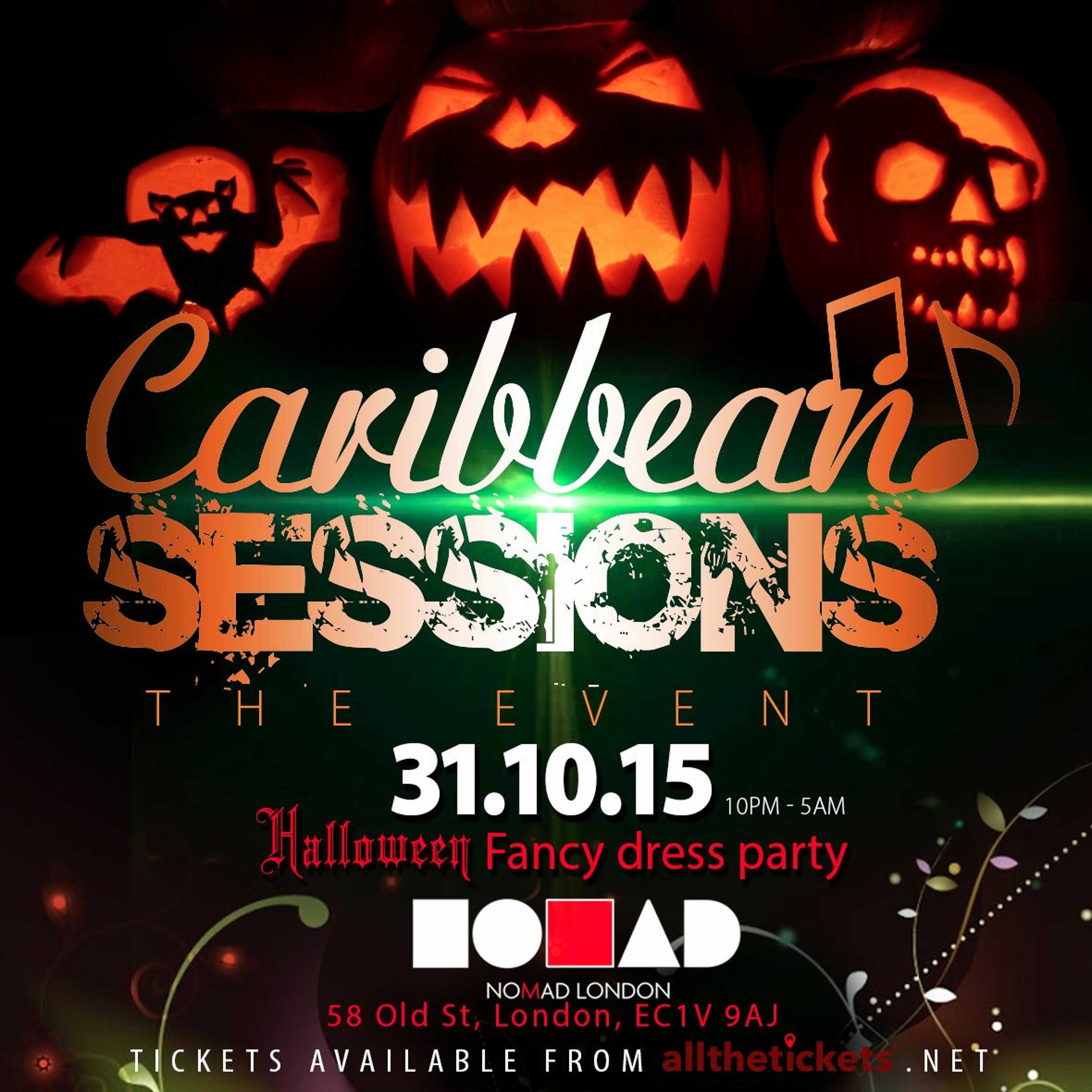 Caribbean Sessions | Halloween Fancy Dress Party | 31.10.15