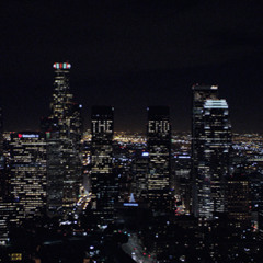 The End in the Background of Hollywood