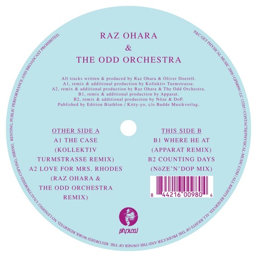 Raz Ohara & The Odd Orchestra - Where He At (Apparat Remix)