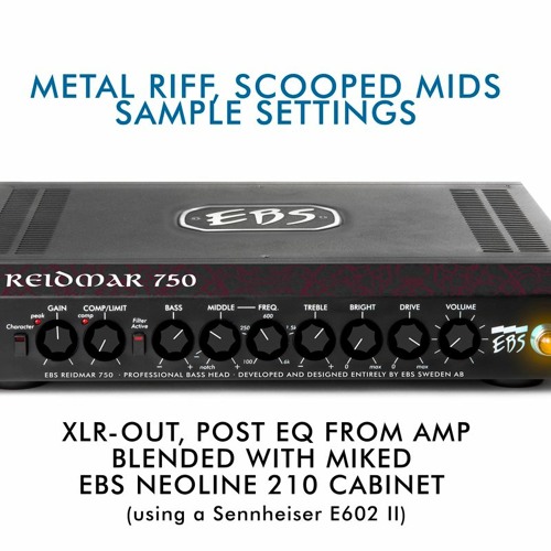 Stream Reidmar750, Metalriff, scooped mids by EBS SoundSamples