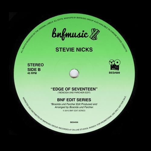 Stevie Nicks - Edge Of Seventeen (Boscida Und Farcher Edit) Free DL