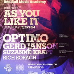 Gerd Janson B2B Optimo - RBMA & AYLI 10/25/14 (Final Hour)