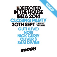 Oliver $ – Live @ Defected In The House Closing Party 2014 (Booom, Ibiza) – 01 - OCT - 2014