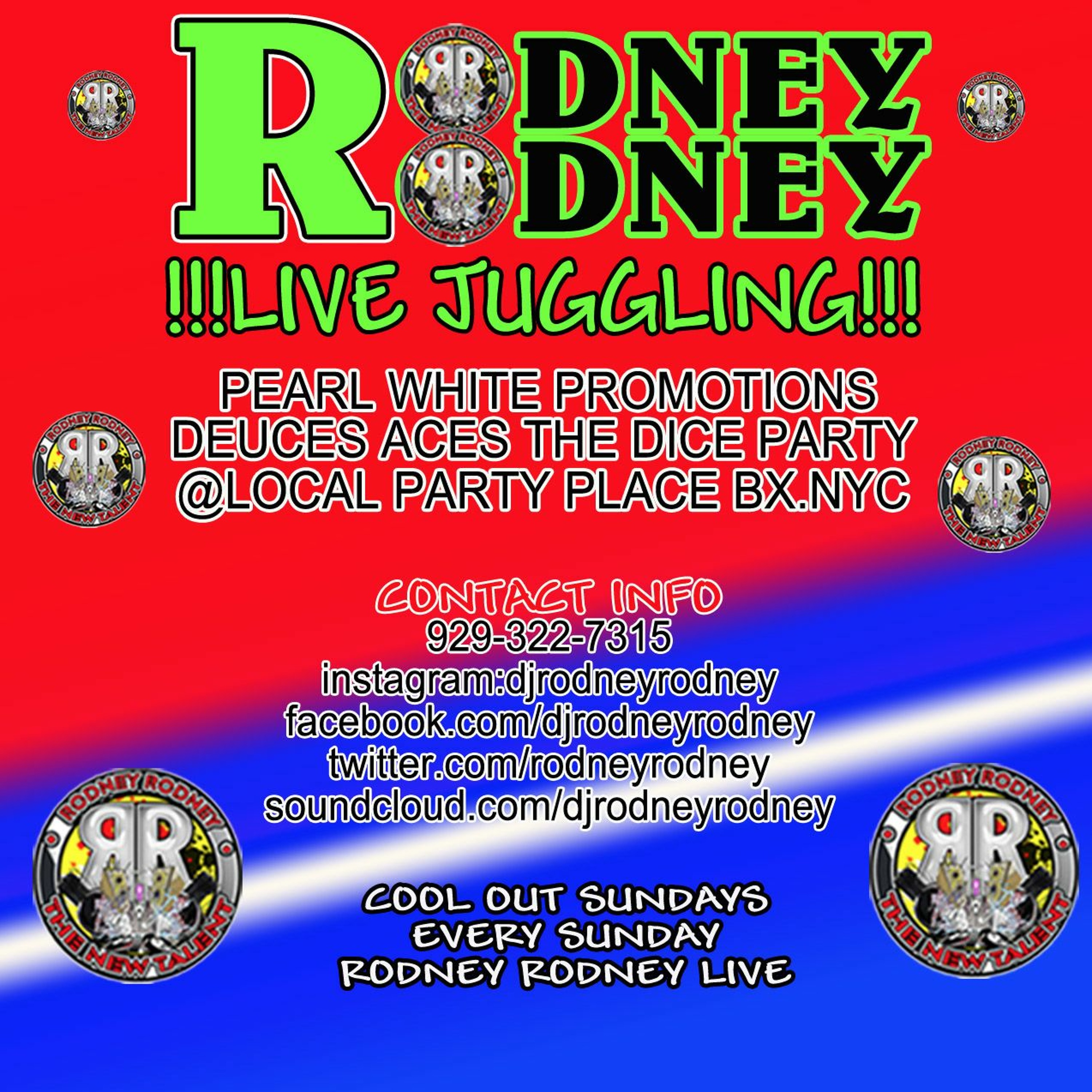 Rodneyrodney Live Juggling Pearl White Promotions At The Local Party Place The Bronx NYC episode artwork
