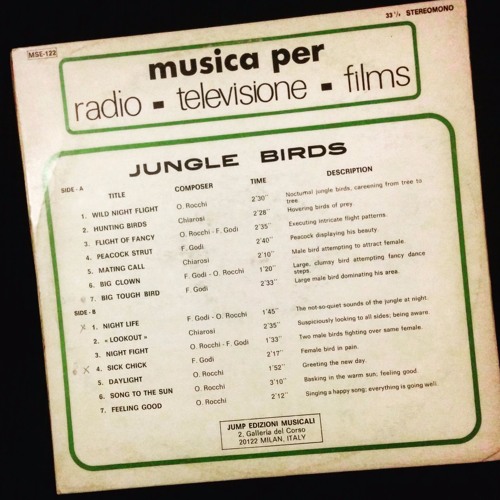 Oscar Rocchi / Franco Godi - JUNGLE BIRDS