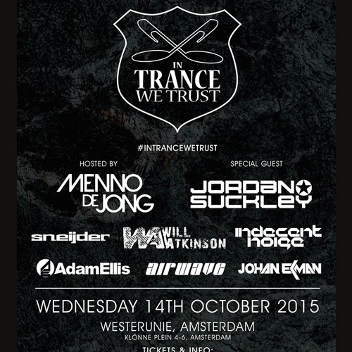 Johan Ekman LIVE @  In Trance We Trust ADE |  Holland, October 14th 2015